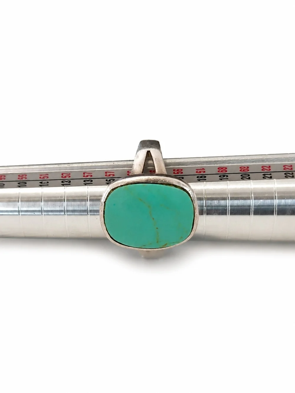 Sterling Silver Turquoise Cabochon Ring - 925